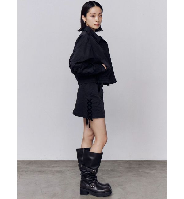 EMODA「レースアップミニスカート」|スカート|