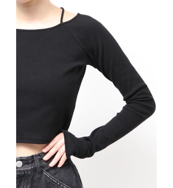 EMODA「2WAYストリングリブトップス」|Tシャツ・カットソー|