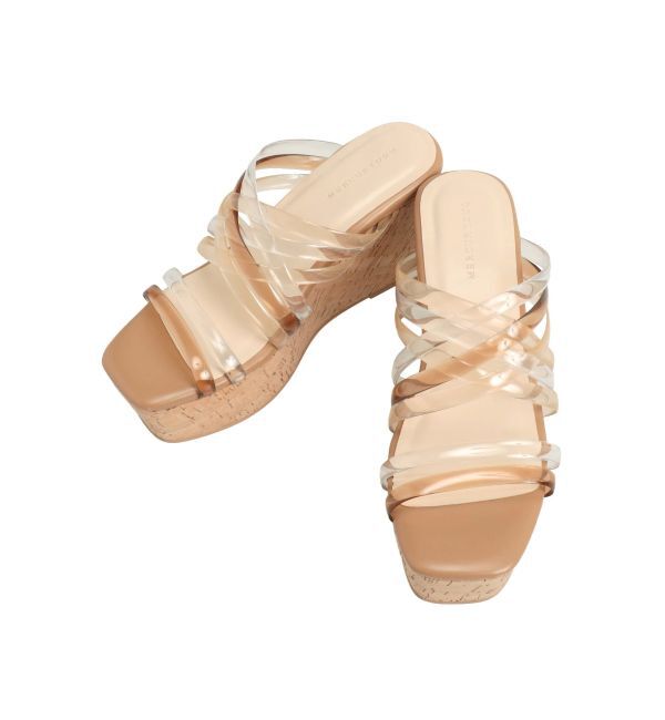 MERCURYDUO「クリアチューブウェッジサンダル」|サンダル|