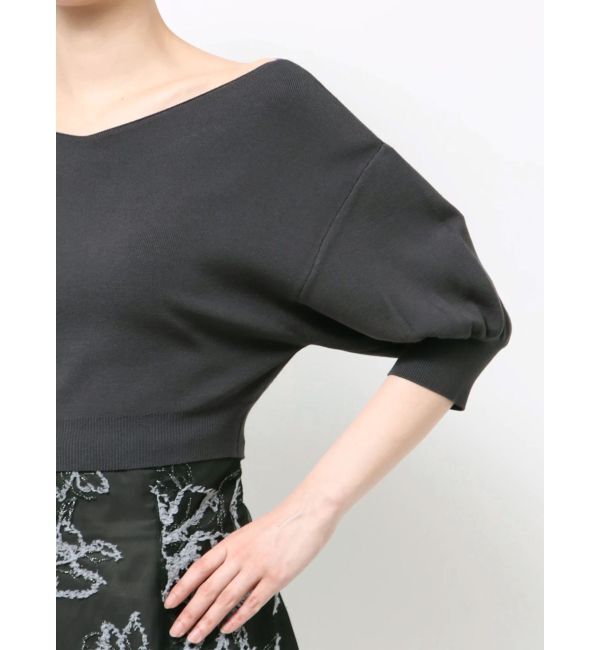 MERCURYDUO「総針バルーン袖ニット」|ニット・セーター|