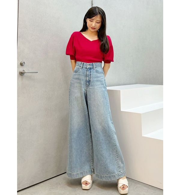 MERCURYDUO「総針バルーン袖ニット」|ニット・セーター|