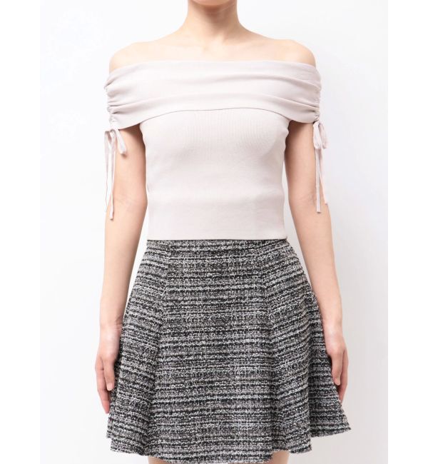 MERCURYDUO「オフショルドロストニット」|ニット・セーター|