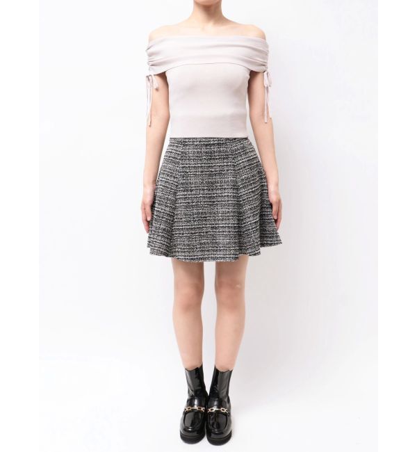 MERCURYDUO「オフショルドロストニット」|ニット・セーター|