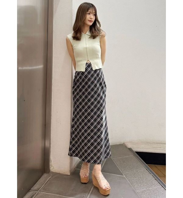 MERCURYDUO「ZIPポロニット」|ニット・セーター|