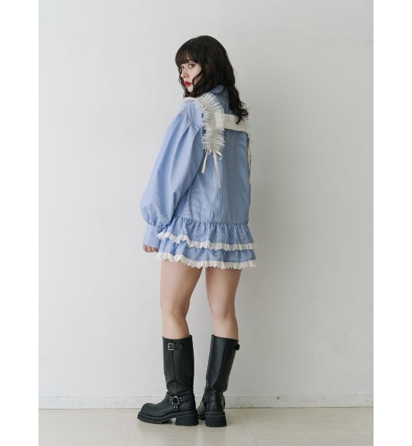 jouetie「ヘムフリルチュニックシャツ」|シャツ・ブラウス|