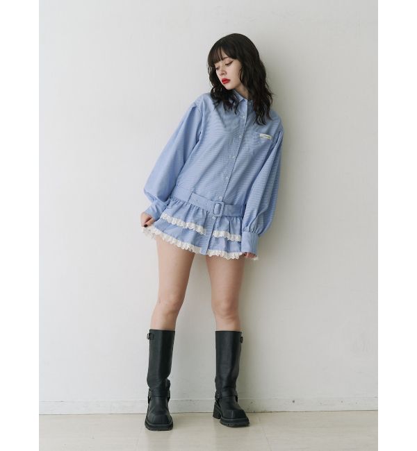 jouetie「ヘムフリルチュニックシャツ」|シャツ・ブラウス|
