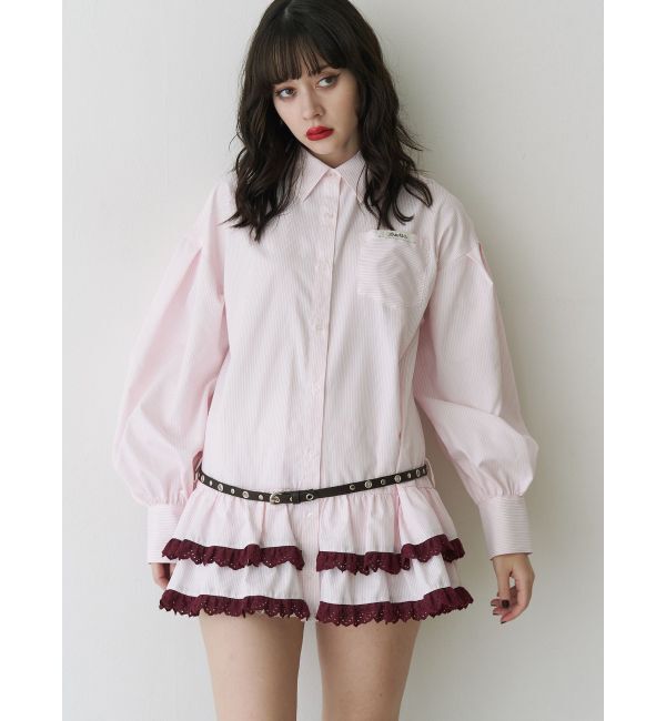 jouetie「ヘムフリルチュニックシャツ」|シャツ・ブラウス|