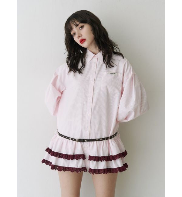 jouetie「ヘムフリルチュニックシャツ」|シャツ・ブラウス|