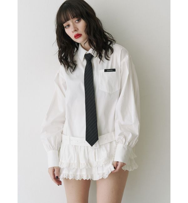 jouetie「ヘムフリルチュニックシャツ」|シャツ・ブラウス|