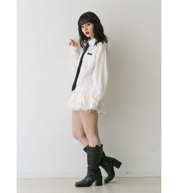 jouetie「ヘムフリルチュニックシャツ」|シャツ・ブラウス|