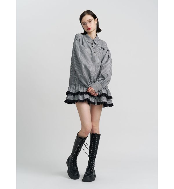 jouetie「ヘムフリルチュニックシャツ」|シャツ・ブラウス|