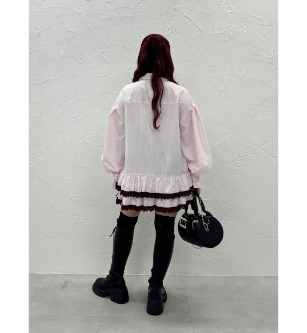 jouetie「ヘムフリルチュニックシャツ」|シャツ・ブラウス|