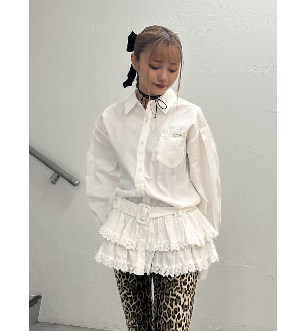 jouetie「ヘムフリルチュニックシャツ」|シャツ・ブラウス|