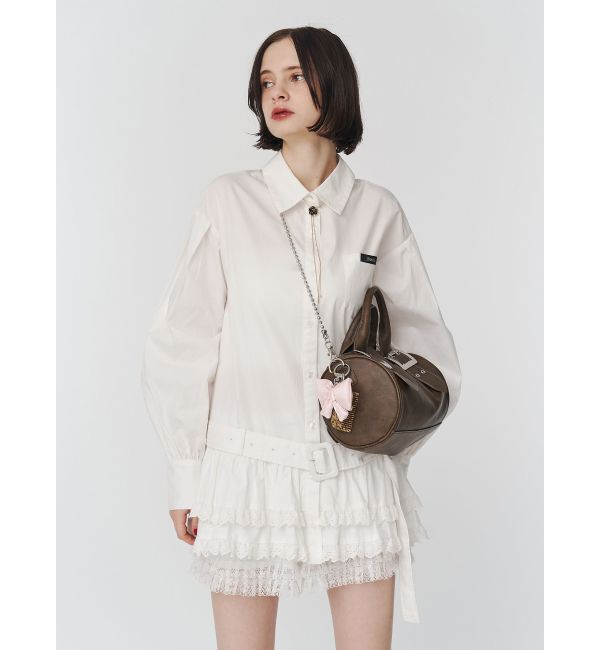 jouetie「ヘムフリルチュニックシャツ」|シャツ・ブラウス|