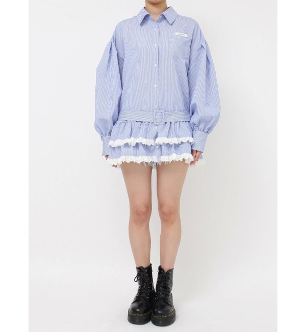 jouetie「ヘムフリルチュニックシャツ」|シャツ・ブラウス|