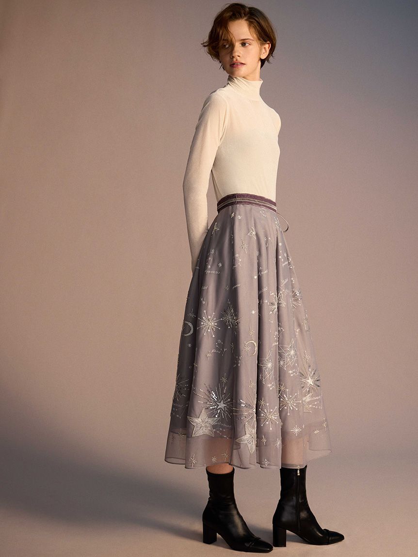 CELFORD「【YUMI KATSURA for CELFORD】コラボスターリーチュールスカート」|スカート|