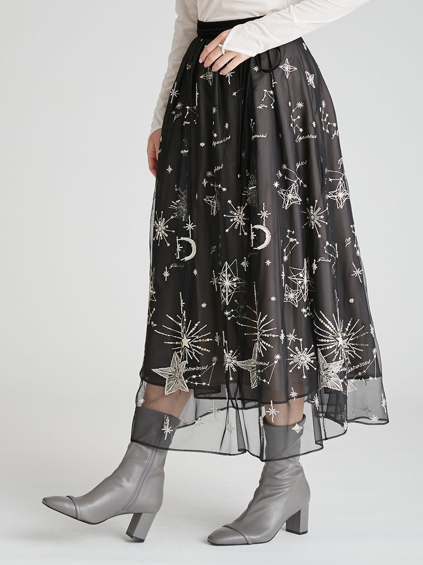 CELFORD「【YUMI KATSURA for CELFORD】コラボスターリーチュールスカート」|スカート|