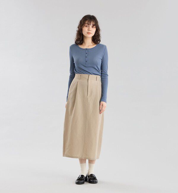 MACKINTOSH PHILOSOPHY「GREY LABEL リネンナイロンスカート」|スカート|