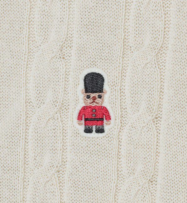 MACKINTOSH PHILOSOPHY「【WEB&一部店舗】バッキンガムベアケーブルハーフスリーブニット」|ニット・セーター|