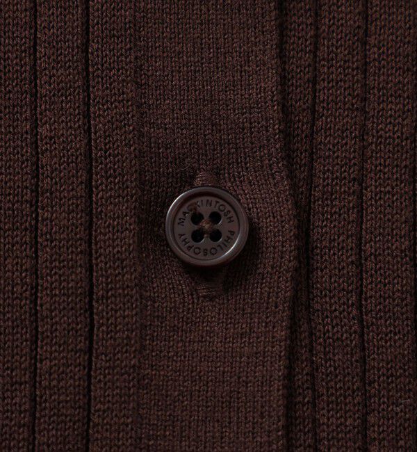 MACKINTOSH PHILOSOPHY「GREY LABEL 衿付ニットカーディガン」|ニット・セーター|