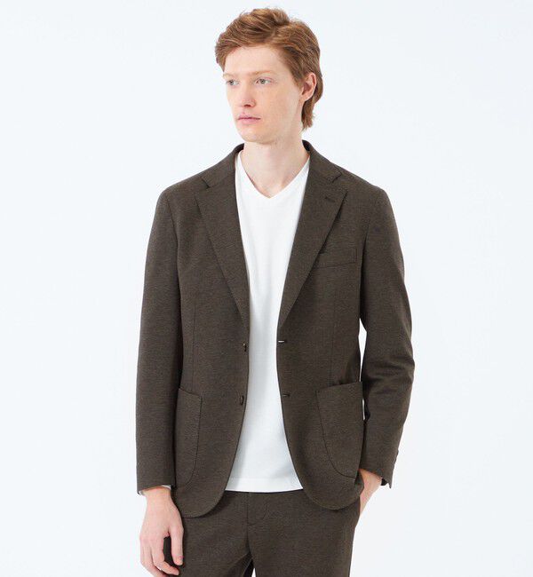 MACKINTOSH PHILOSOPHY「テーラードジャージー ジャケット 36G裏メッシュモクロディ」|テーラードジャケット|ダークブラウン