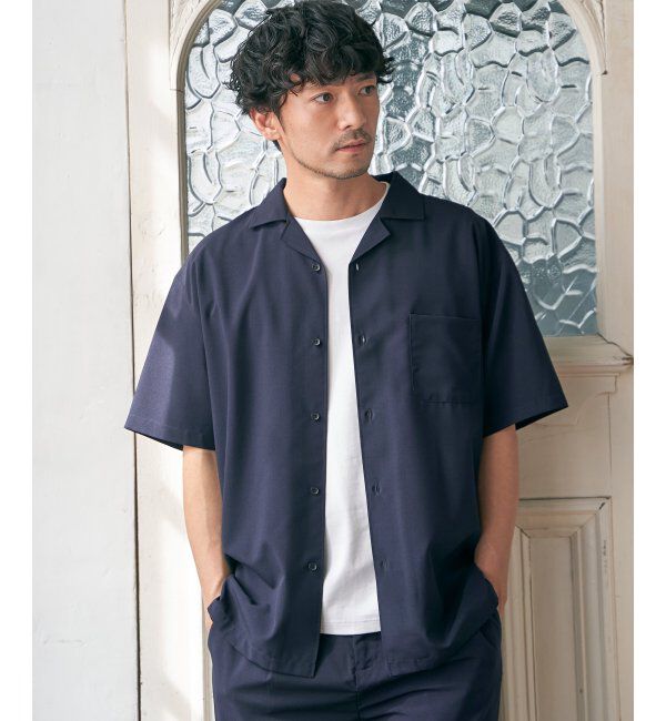 ikka「【セットアップ対応】Reflax(R) リラックスオープンカラーシャツ」|シャツ・ブラウス|