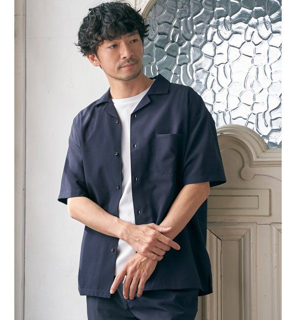 ikka「【セットアップ対応】Reflax(R) リラックスオープンカラーシャツ」|シャツ・ブラウス|