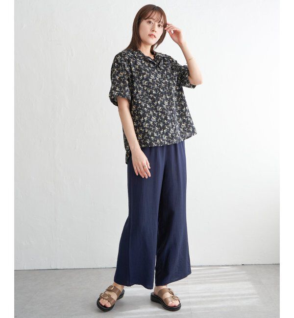 ikka「涼やか開襟ポケ付きシャツ」|シャツ・ブラウス|