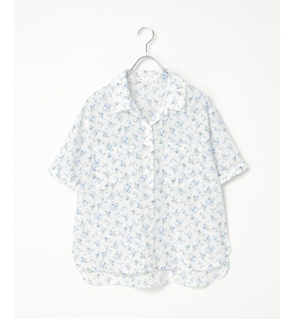 ikka「涼やか開襟ポケ付きシャツ」|シャツ・ブラウス|