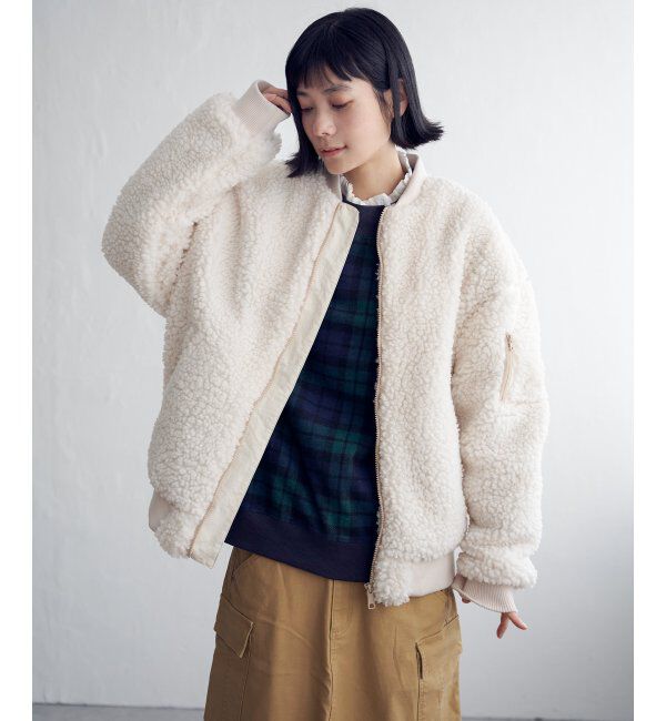 Lbc with Life「ボアMA-1」|ブルゾン・スタジャン|