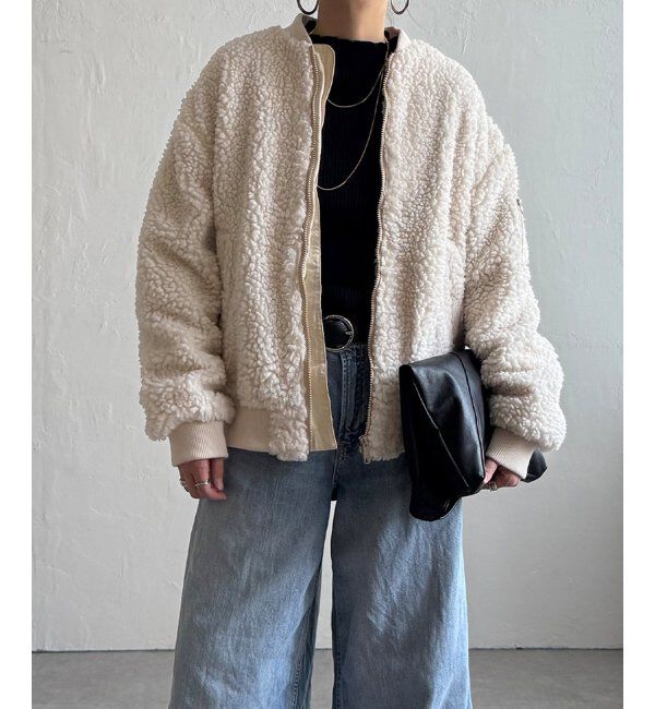 Lbc with Life「ボアMA-1」|ブルゾン・スタジャン|