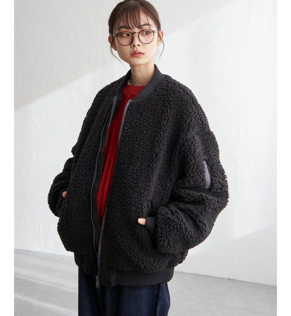 Lbc with Life「ボアMA-1」|ブルゾン・スタジャン|