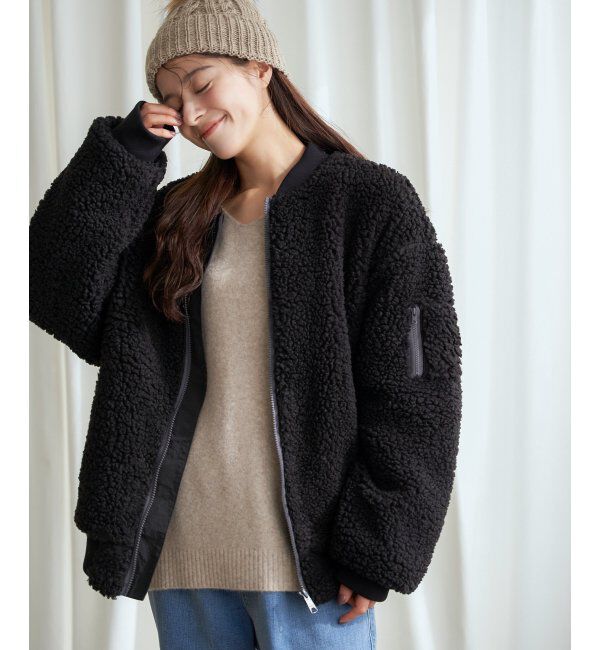 Lbc with Life「ボアMA-1」|ブルゾン・スタジャン|