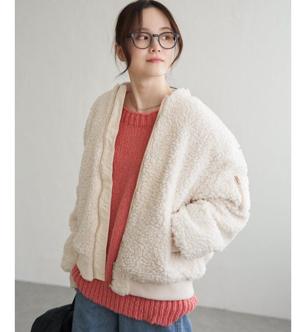 Lbc with Life「ボアMA-1」|ブルゾン・スタジャン|