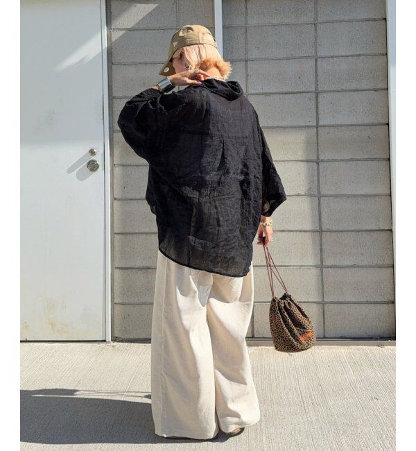 Lbc with Life「針抜きシアーボックスシルエットシャツ」|シャツ・ブラウス|