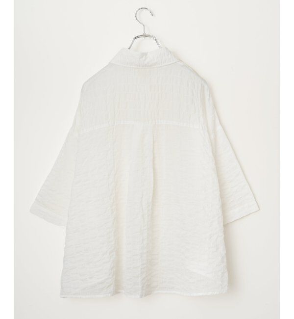 Lbc with Life「針抜きシアーボックスシルエットシャツ」|シャツ・ブラウス|