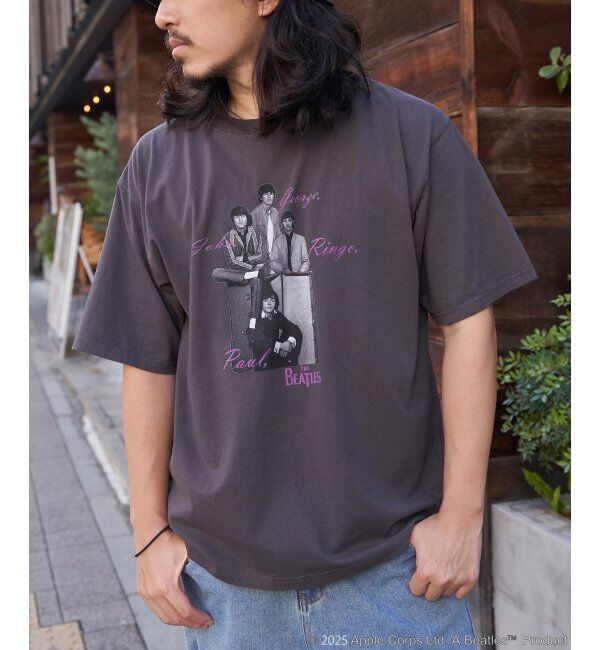 VENCE share style「THE BEATLES ザ ビートルズ Members sign Tシャツ」|Tシャツ・カットソー|チャコール