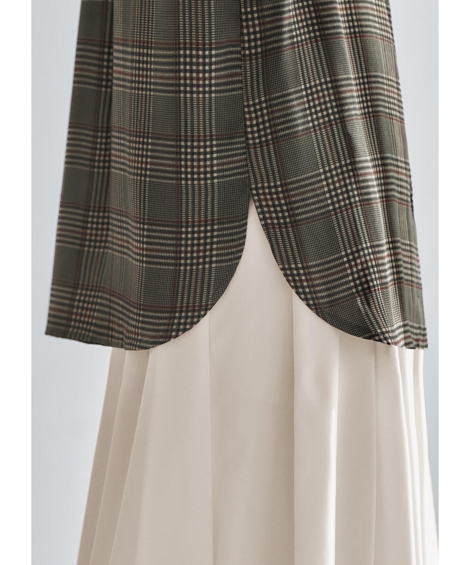 STYLE DELI「【LUXE】マットサテンチェック柄シャツ」|シャツ・ブラウス|