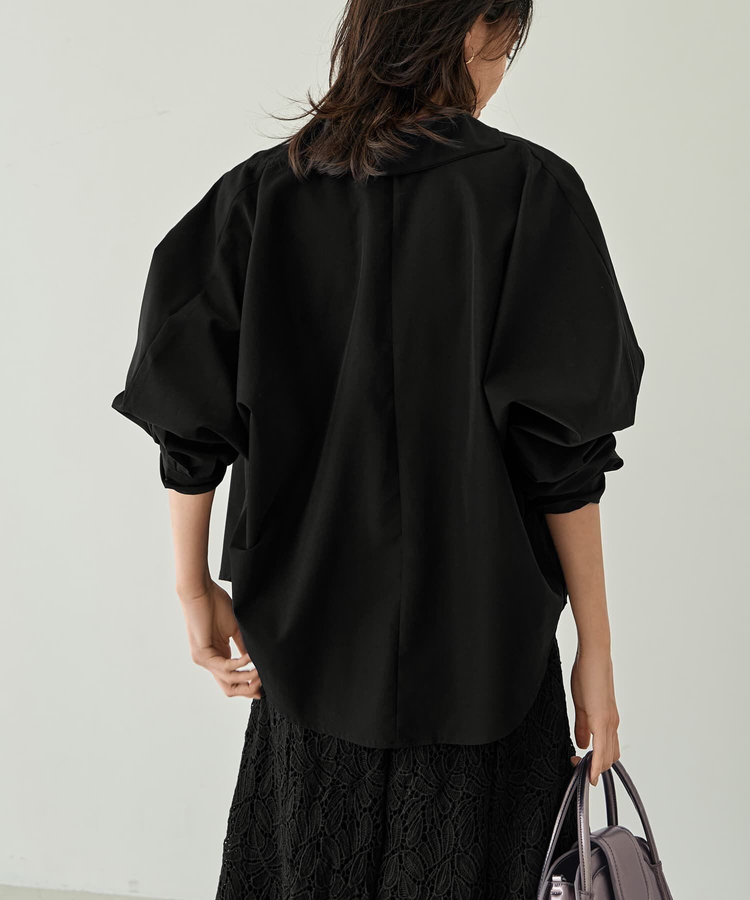 STYLE DELI「前を重ねたドルマンシャツ型プルオーバー」|シャツ・ブラウス|