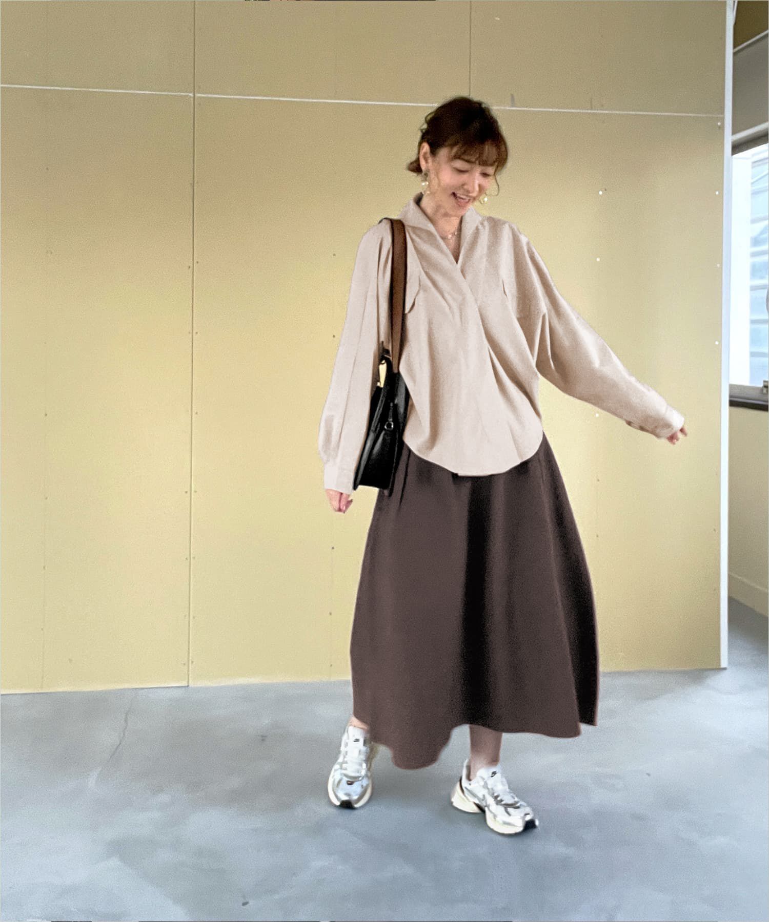 STYLE DELI「前を重ねたドルマンシャツ型プルオーバー」|シャツ・ブラウス|