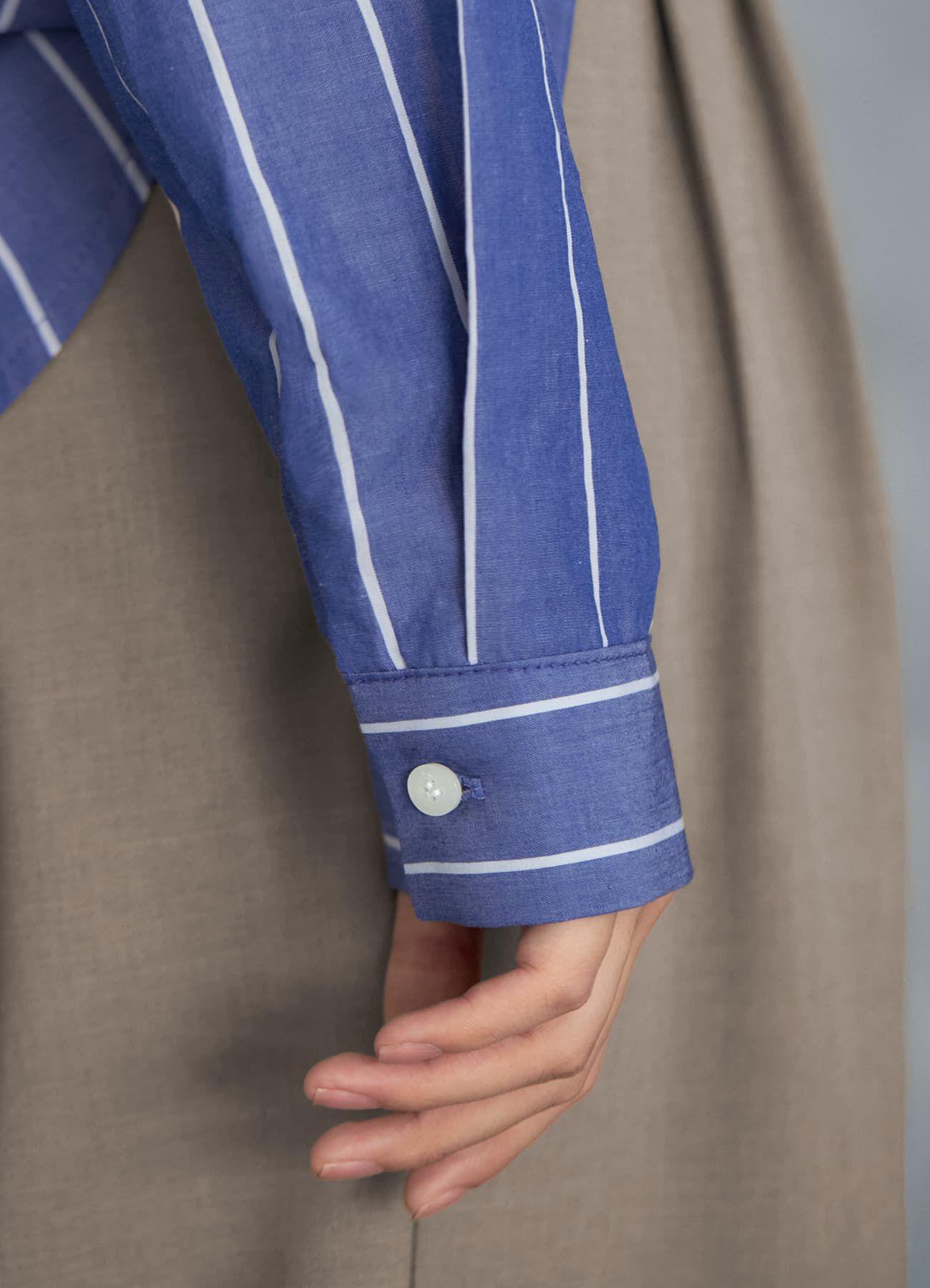 STYLE DELI「広め間隔ストライプシャツ」|シャツ・ブラウス|