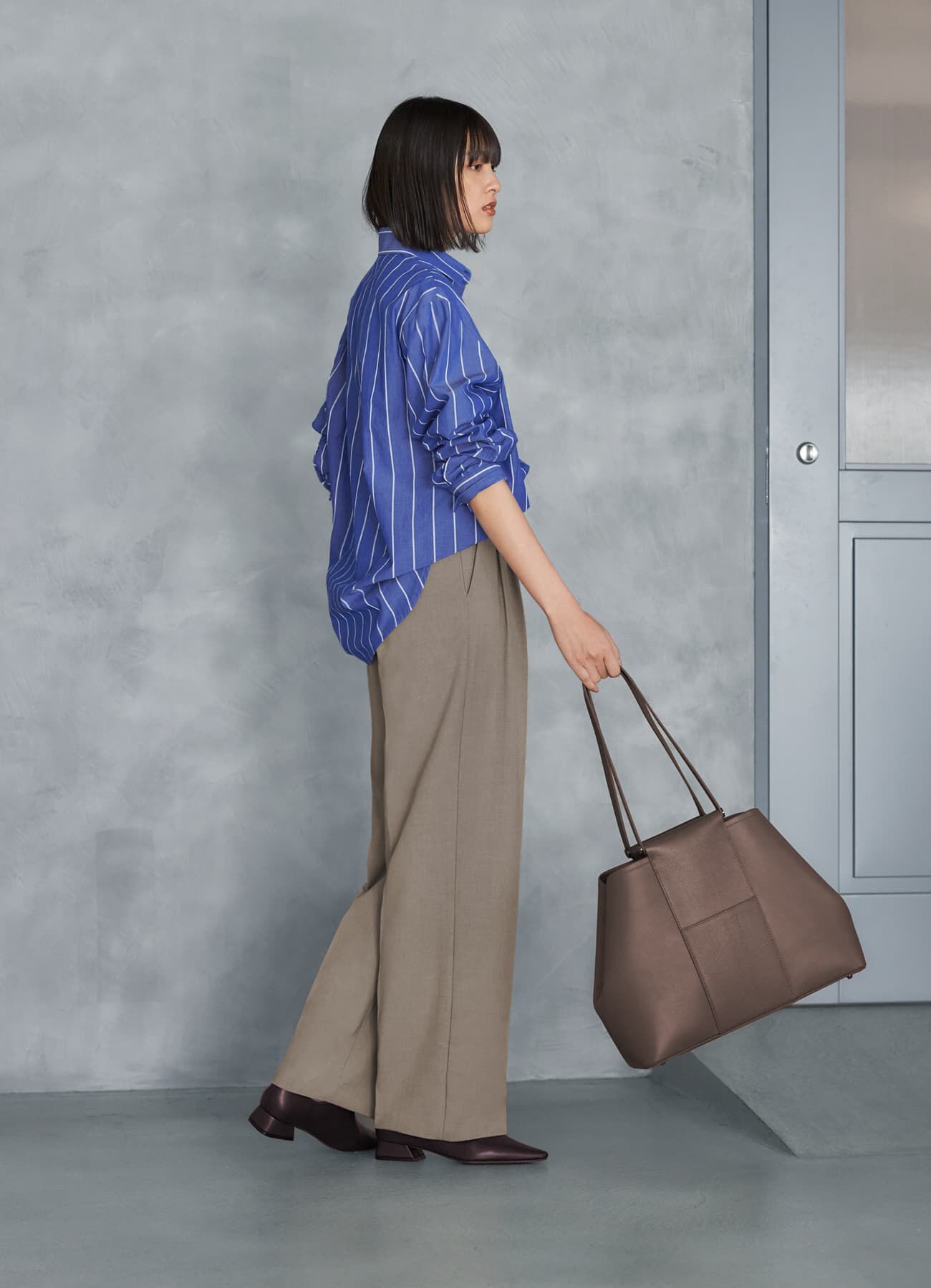 STYLE DELI「広め間隔ストライプシャツ」|シャツ・ブラウス|