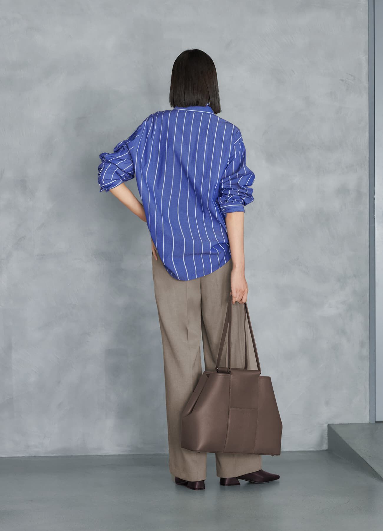 STYLE DELI「広め間隔ストライプシャツ」|シャツ・ブラウス|