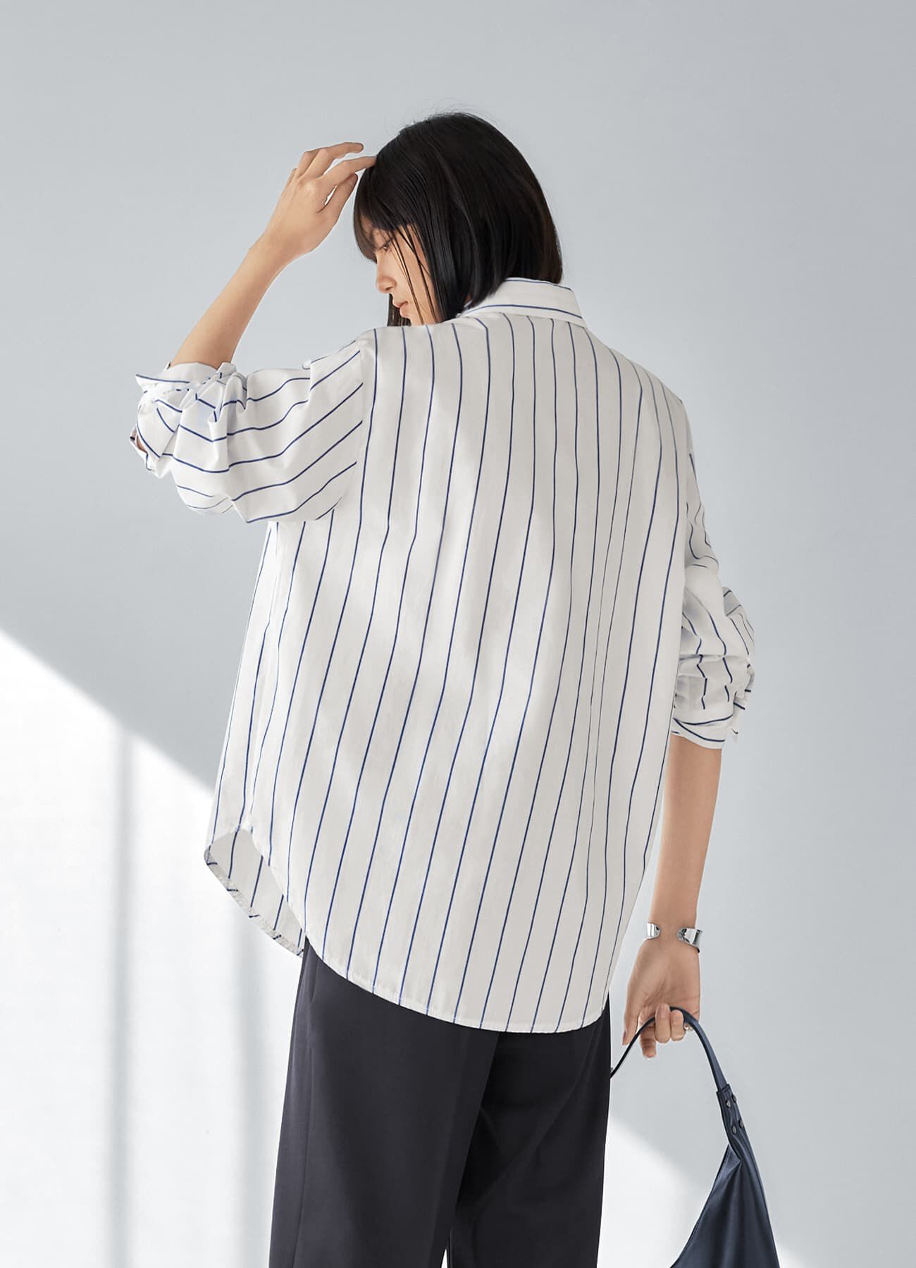 STYLE DELI「広め間隔ストライプシャツ」|シャツ・ブラウス|
