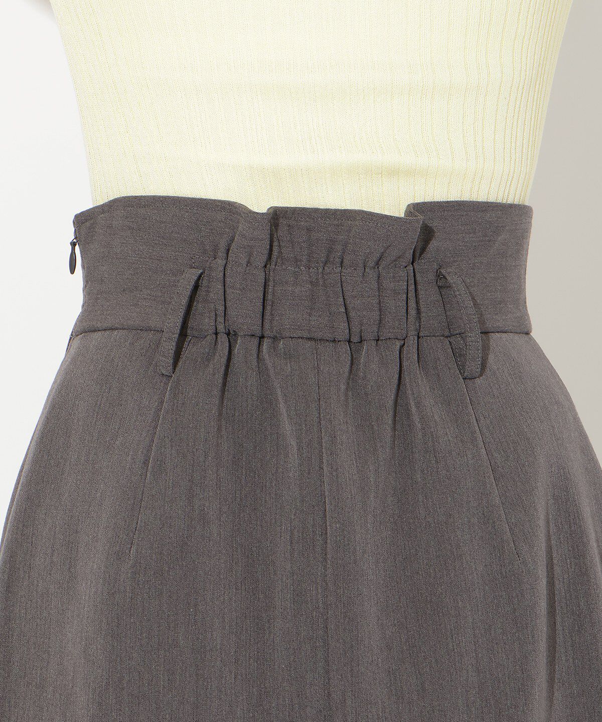 アンドクチュール「タックストレートスカート」|タイト|