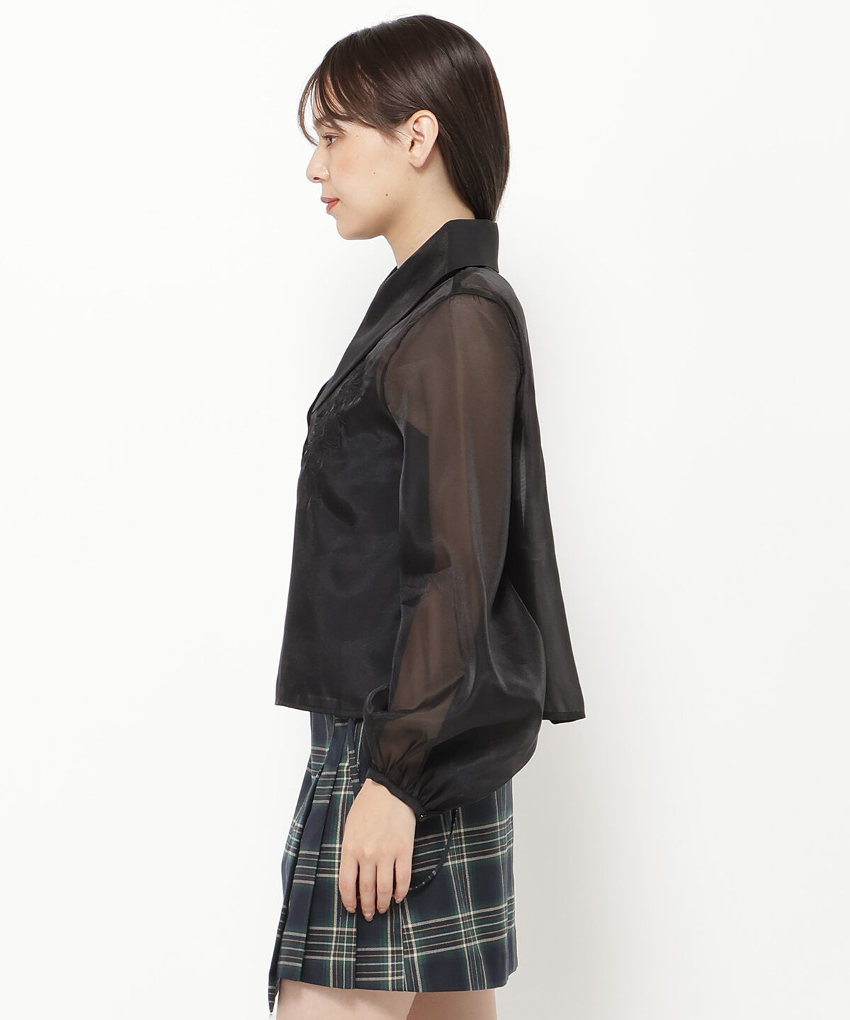 REDYAZEL「エンブロイダリーオーガンジーブラウス」|シャツ・ブラウス|