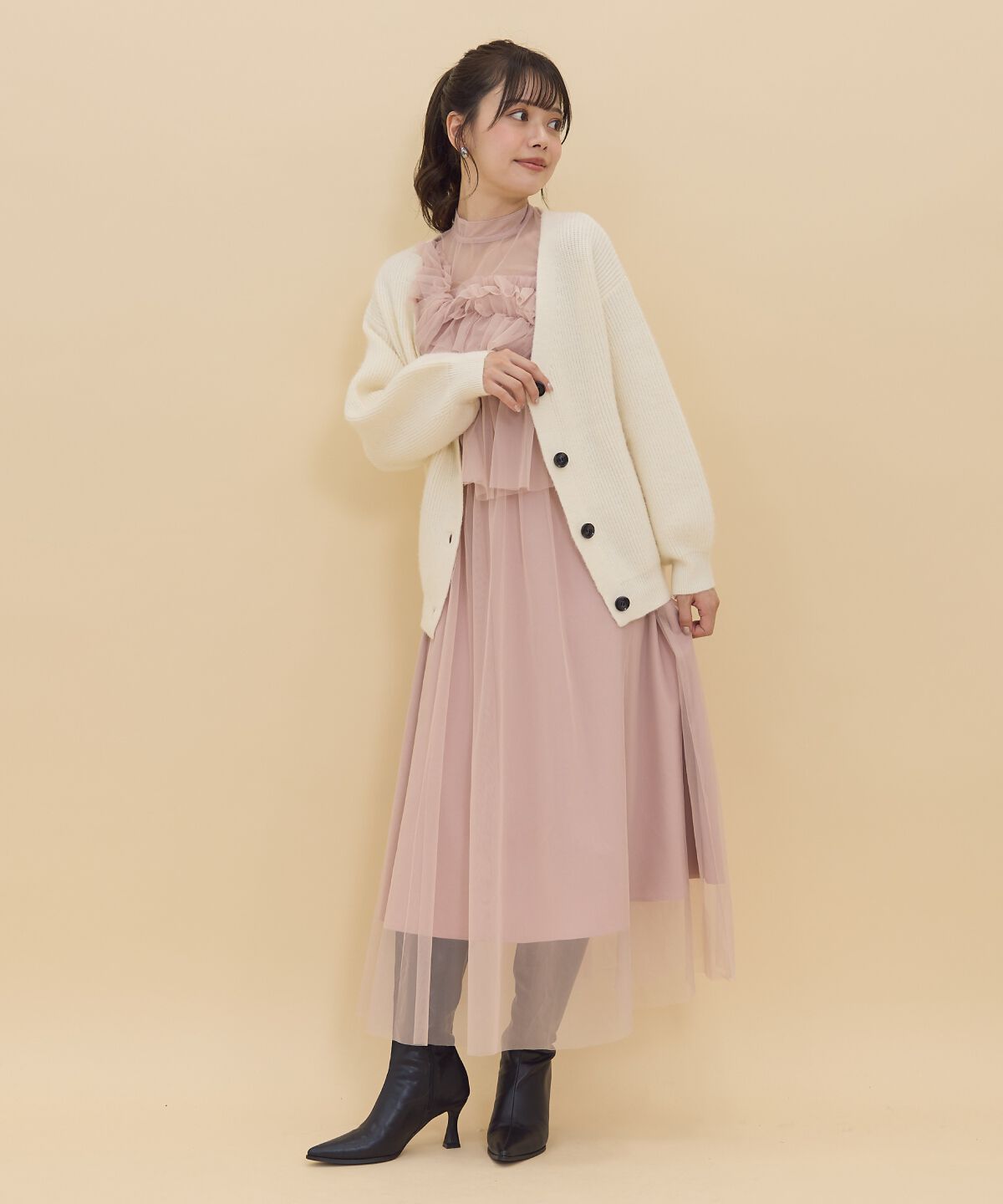 REDYAZEL「Vネックカーディガン」|カーディガン|