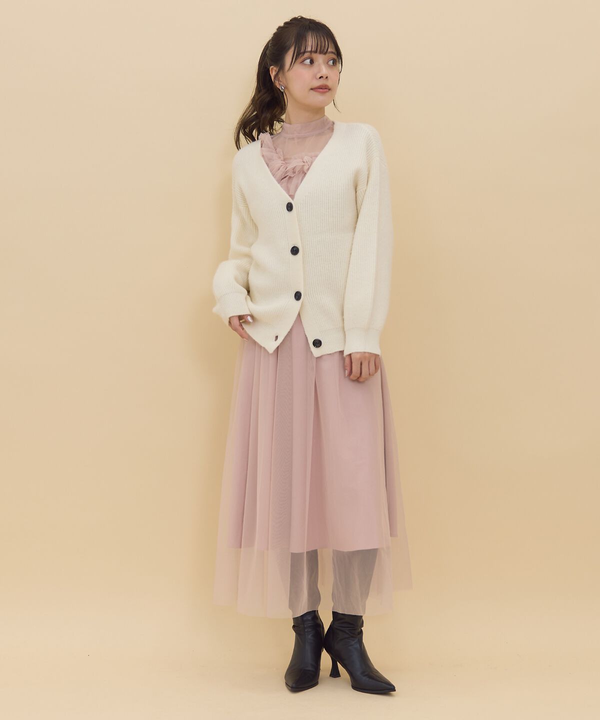 REDYAZEL「Vネックカーディガン」|カーディガン|