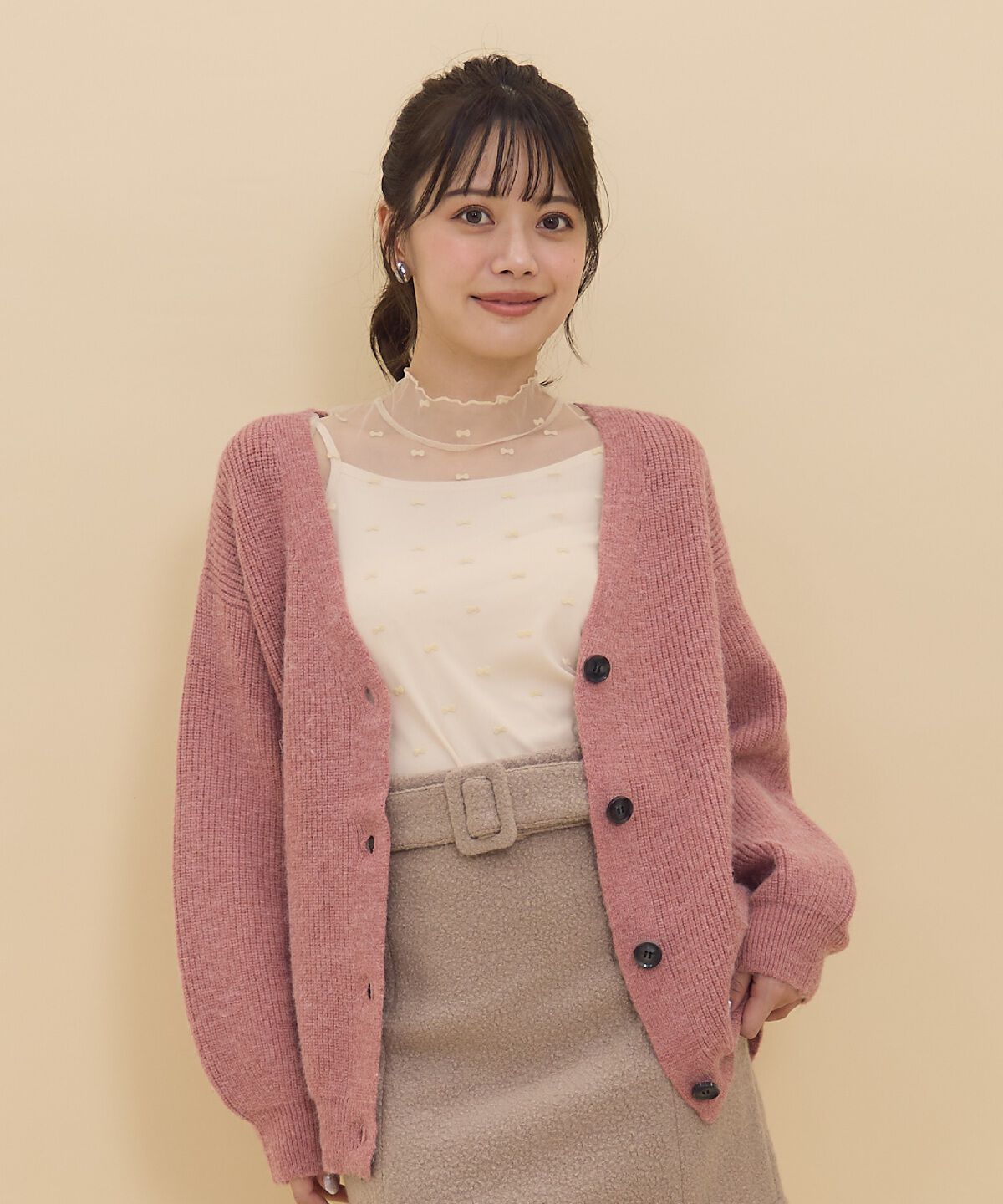 REDYAZEL「Vネックカーディガン」|カーディガン|