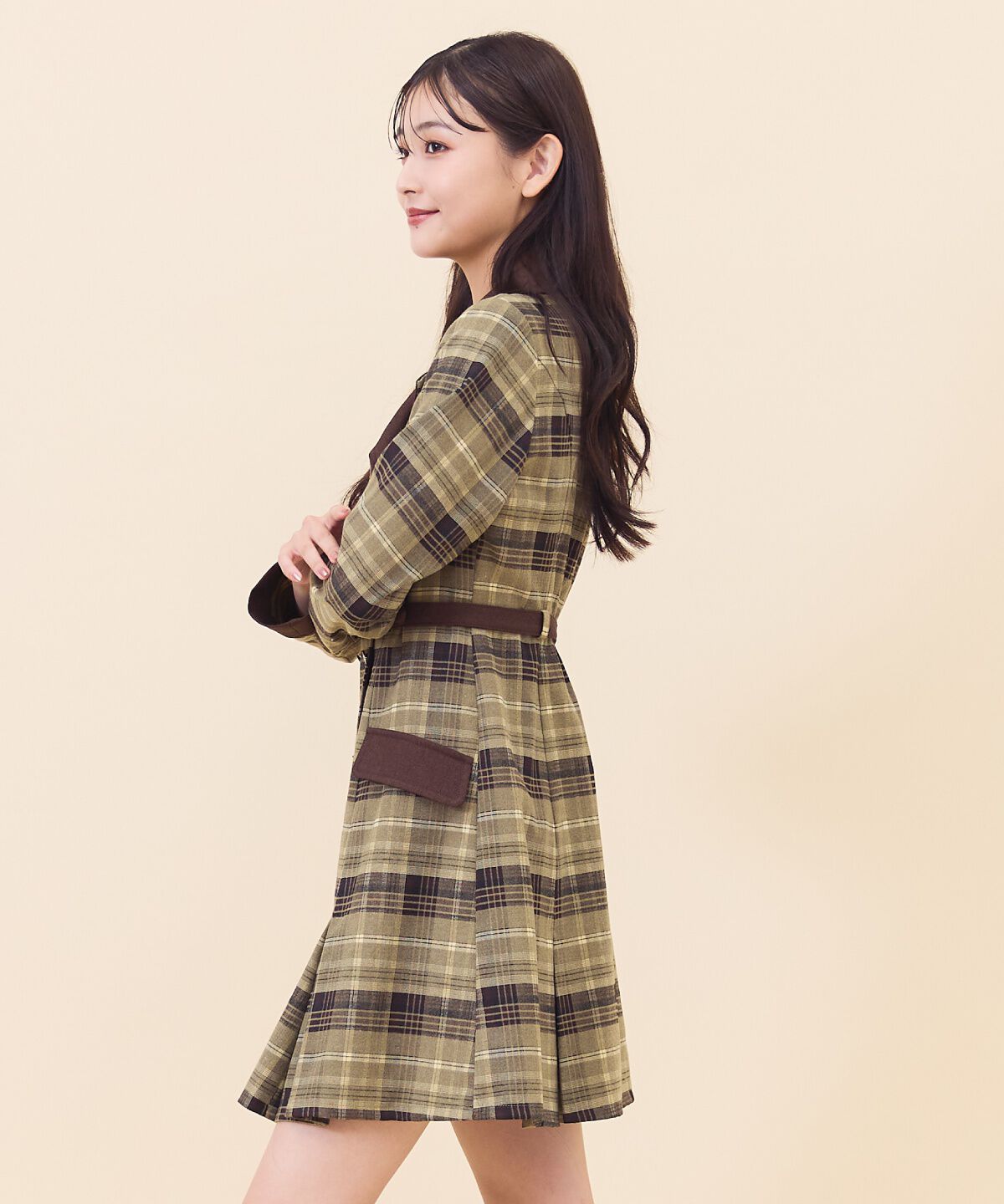 REDYAZEL「チェックダブルミニワンピース」|ワンピース|